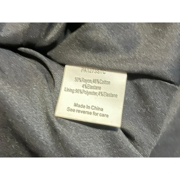 Parker Black Fit and Flare Mini Dress V-Neck Racerback Ladder Stitch XS - Picture 8 of 10